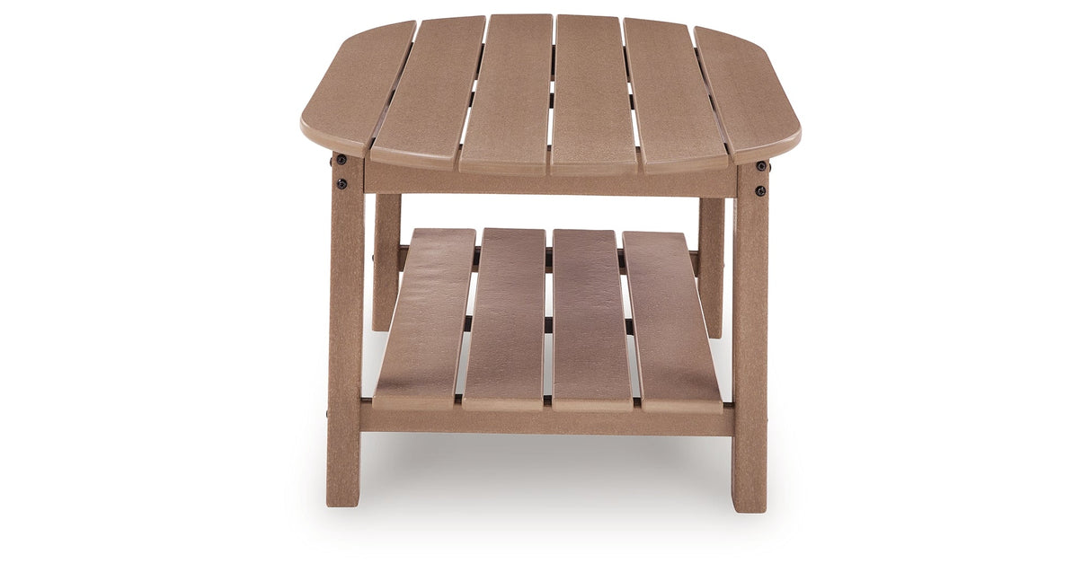 Grover Beach Driftwood Outdoor Coffee Table by ASHLEY FURNITURE at Eve Furniture