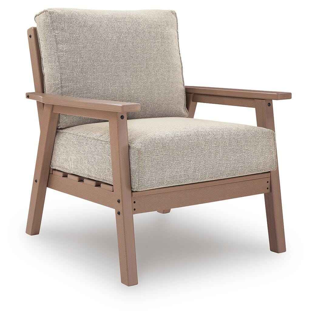 Grover Beach Driftwood Outdoor Lounge Chair with Cushion (Set of 2) by Ashley at Eve Furniture