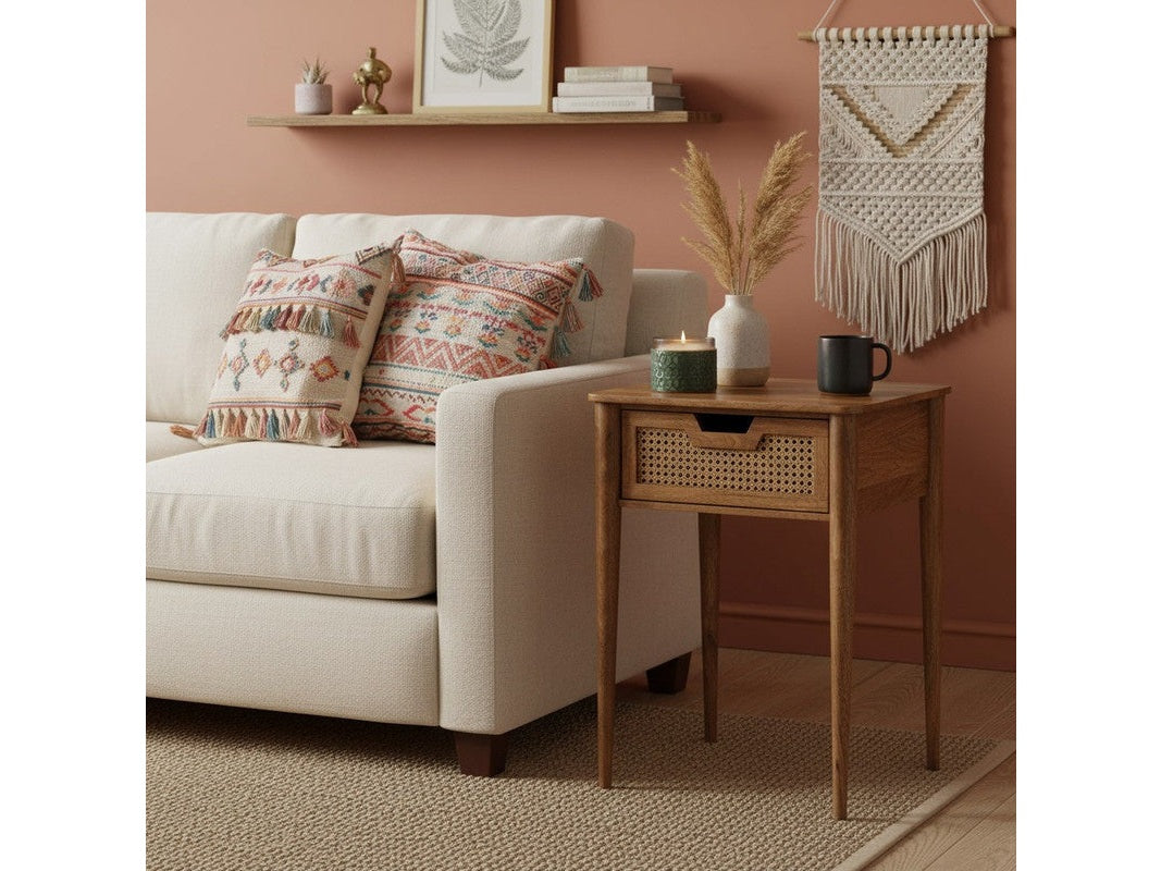 Guadalupe Brown/Tan Accent Table by Crestview at Eve Furniture
