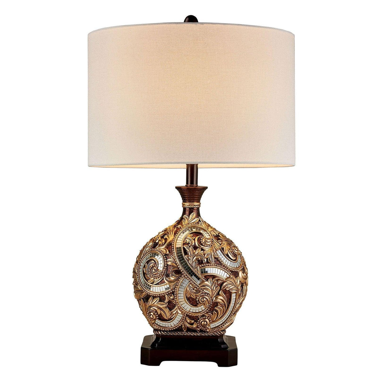 Guadalupe Gold/Brown Table Lamp by Furniture of America at Eve Furniture
