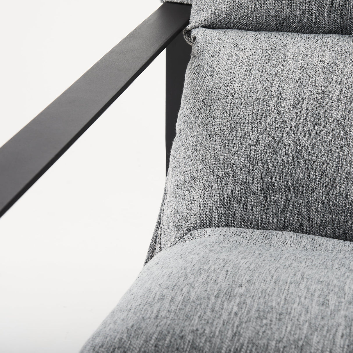 Guilia Castlerock Gray With Metal Frame Sling Accent Chair by Mercana at Eve Furniture