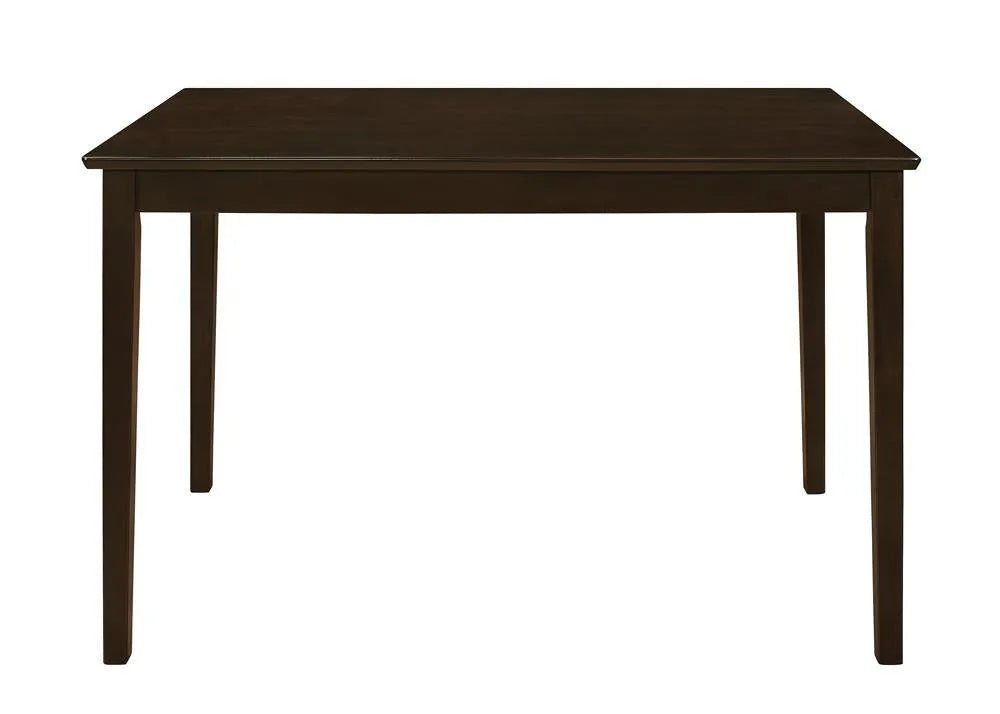 Guillen Cappuccino/Dark Brown 5-Piece Dining Set with Bench by Coaster at Eve Furniture