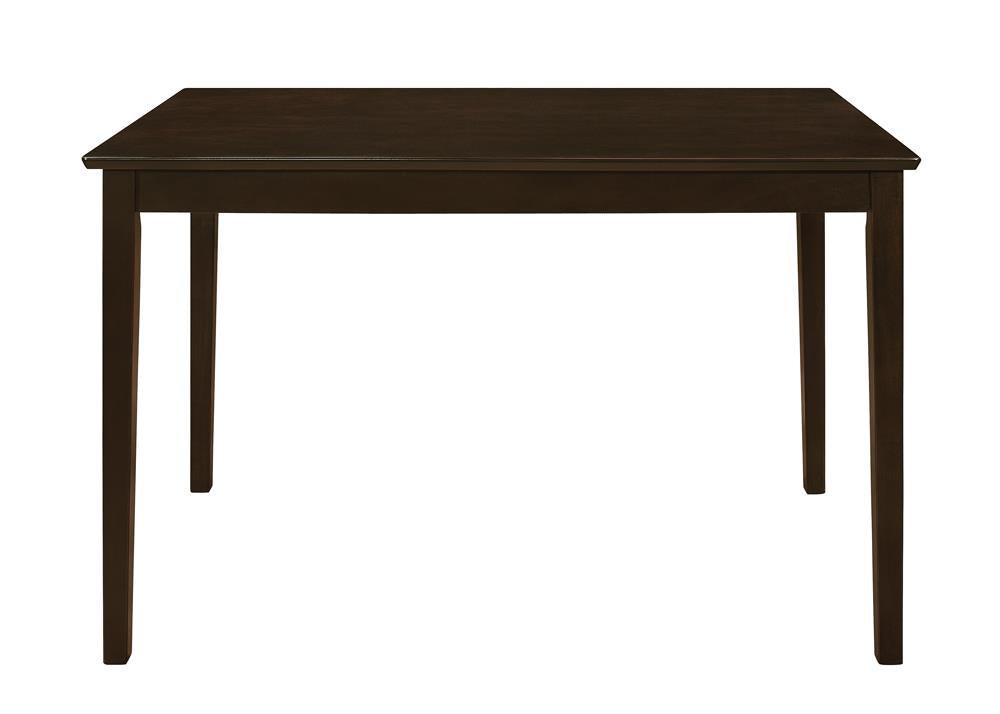 Guillen Cappuccino/Dark Brown 5-Piece Dining Set with Bench by Coaster at Eve Furniture