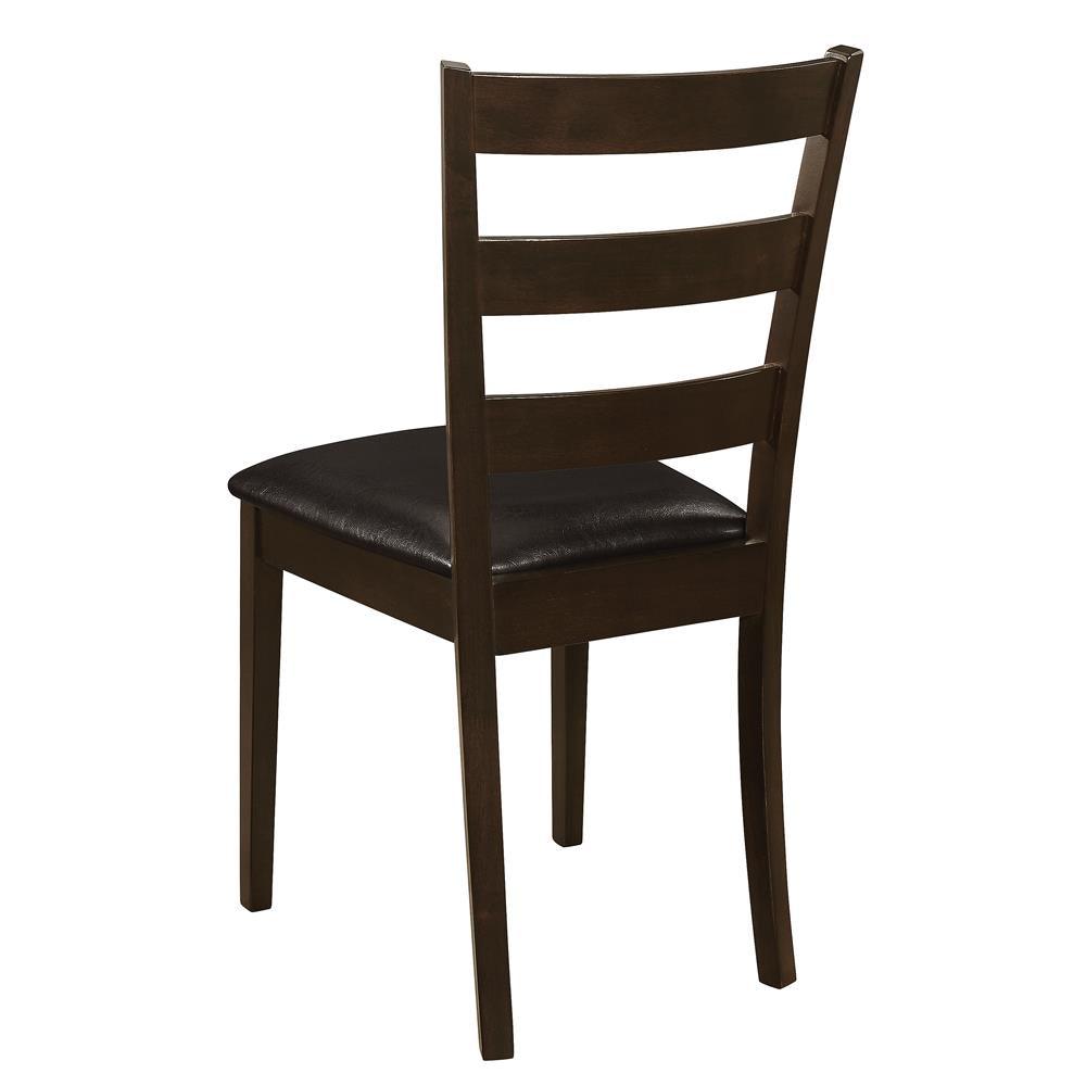 Guillen Cappuccino/Dark Brown 5-Piece Dining Set with Bench by Coaster at Eve Furniture