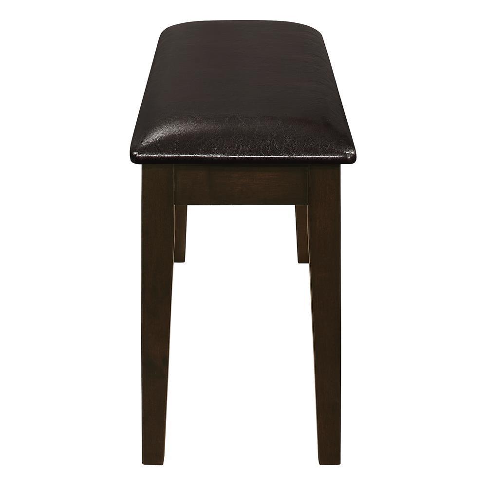 Guillen Cappuccino/Dark Brown 5-Piece Dining Set with Bench by Coaster at Eve Furniture