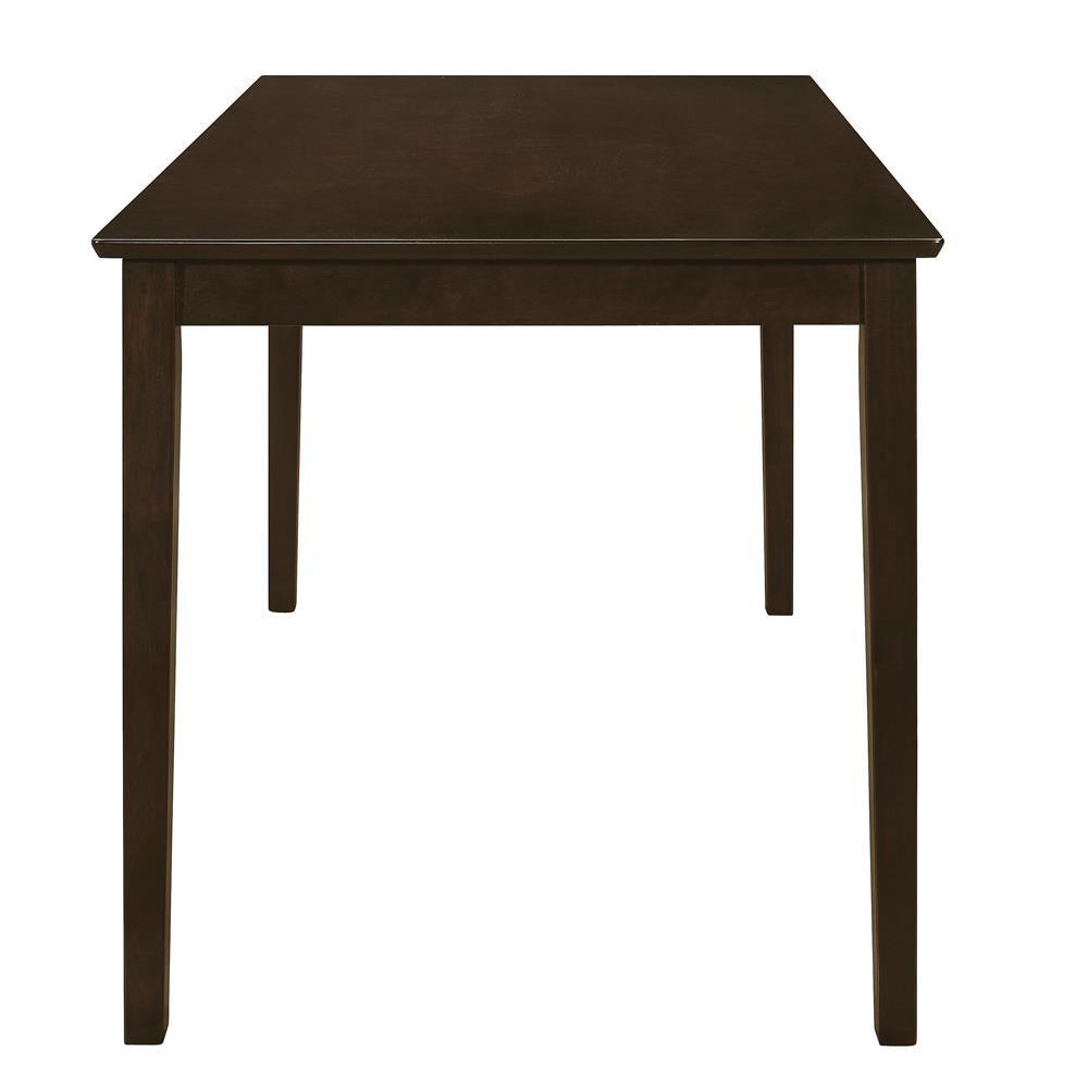 Guillen Cappuccino/Dark Brown 5-Piece Dining Set with Bench by Coaster at Eve Furniture