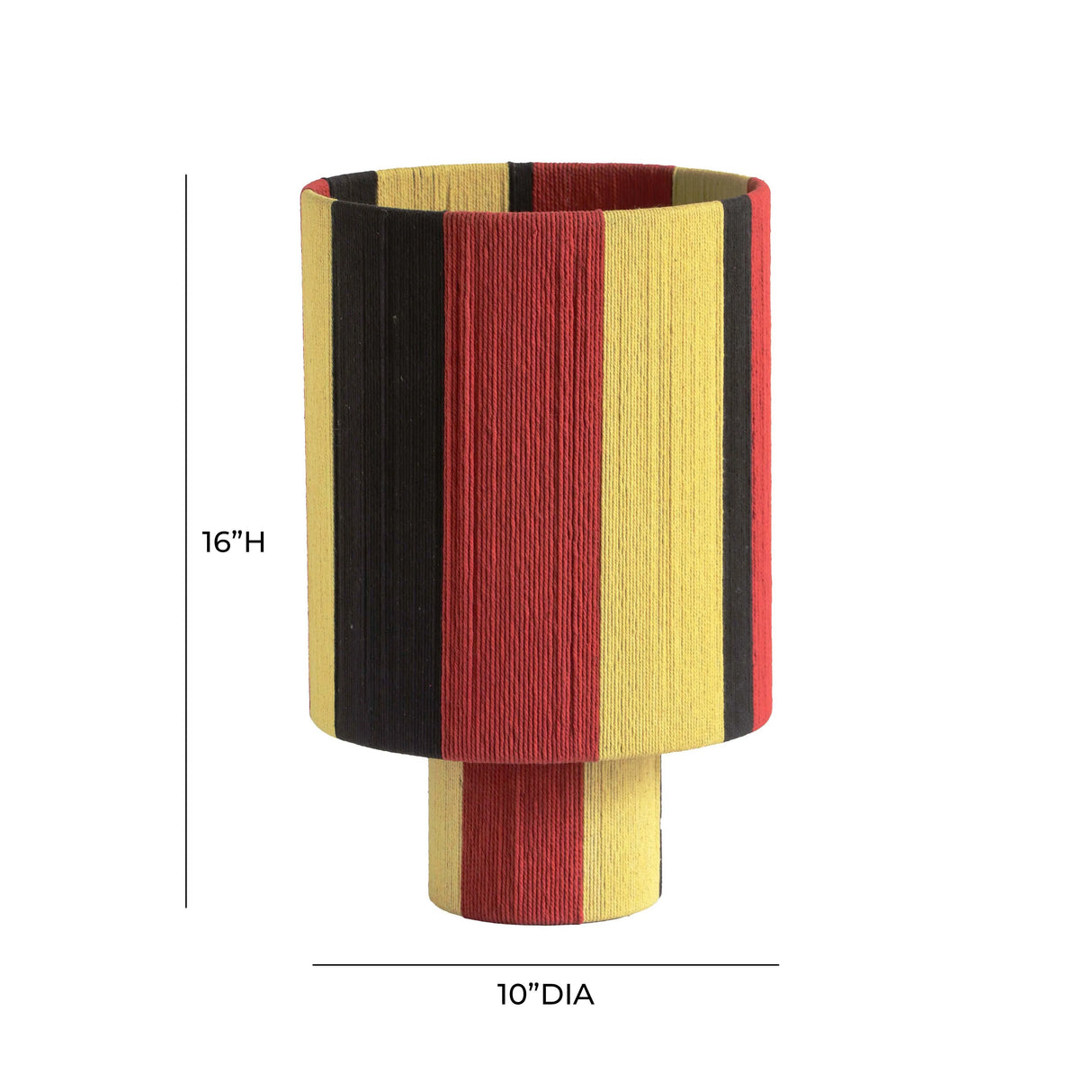 Guinevere Striped Cotton Table Lamp by TOV Furniture at Eve Furniture