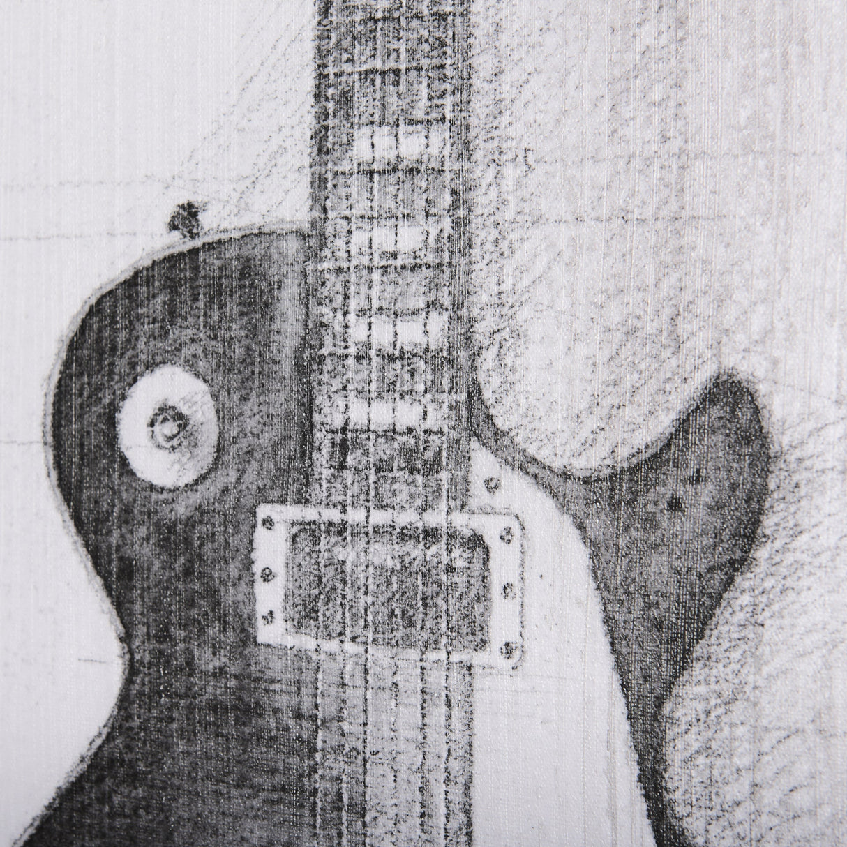 Guitar III by Mercana Studio a Hand Embellished Textured Canvas by Mercana at Eve Furniture