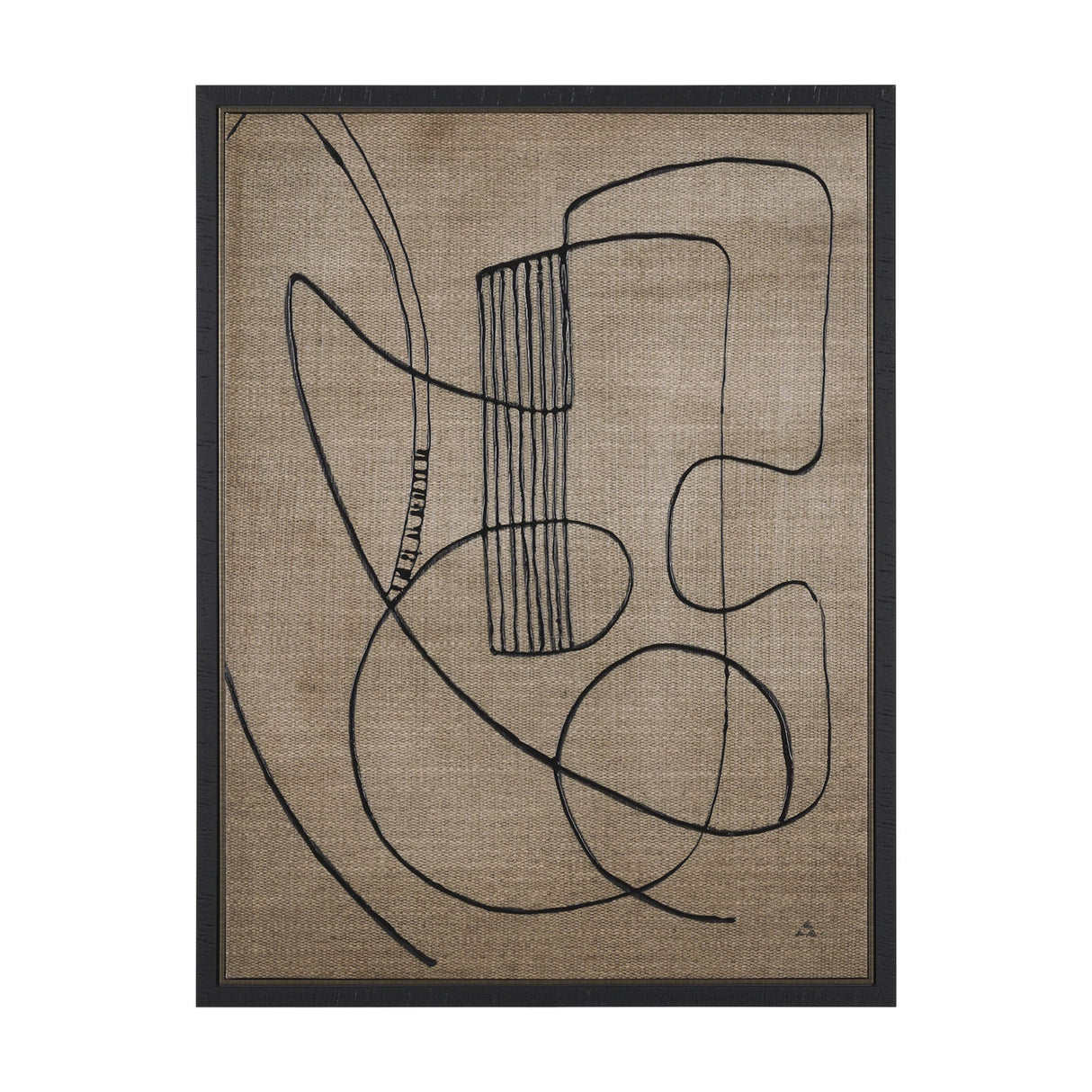 Guitar Music by Mercana Studio a Hand Embellished Textured Canvas by Mercana at Eve Furniture