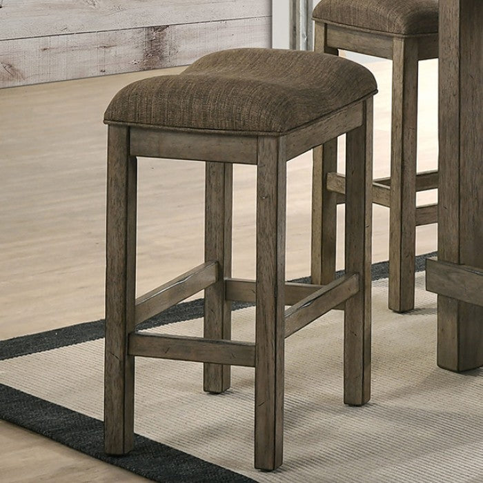 Gumboro Chestnut/Brown Stool by Furniture of America at Eve Furniture