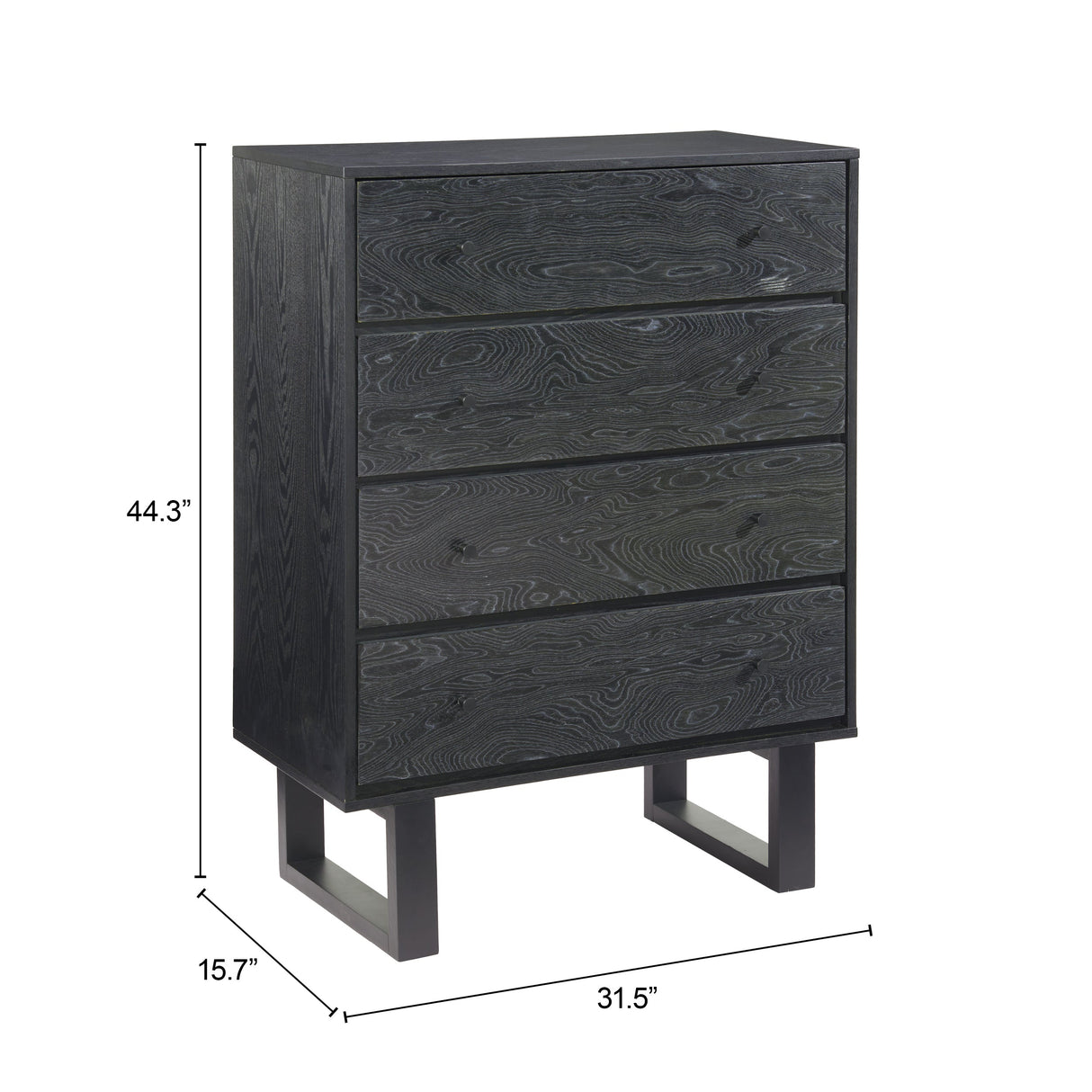 Gus Black Chest by Zuomod at Eve Furniture