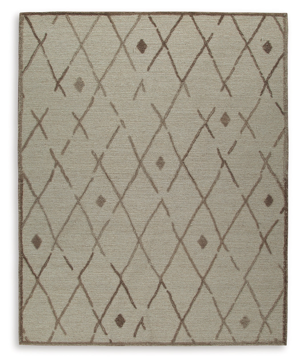 Guyford Beige/Brown Large Rug by Ashley at Eve Furniture