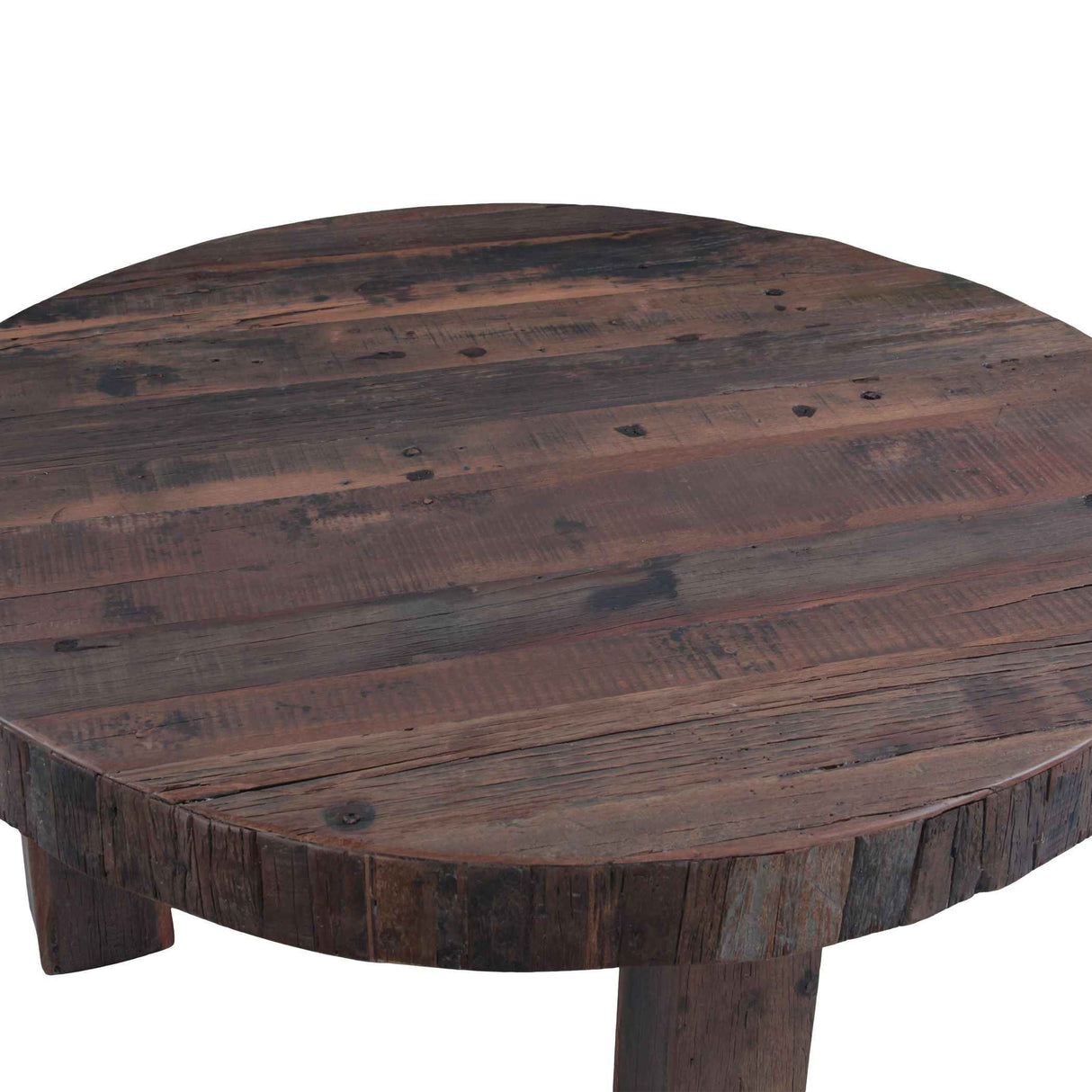 Hacienda 47" Round Coffee Table in Reclaimed Wood by Home Trends & Design at Eve Furniture
