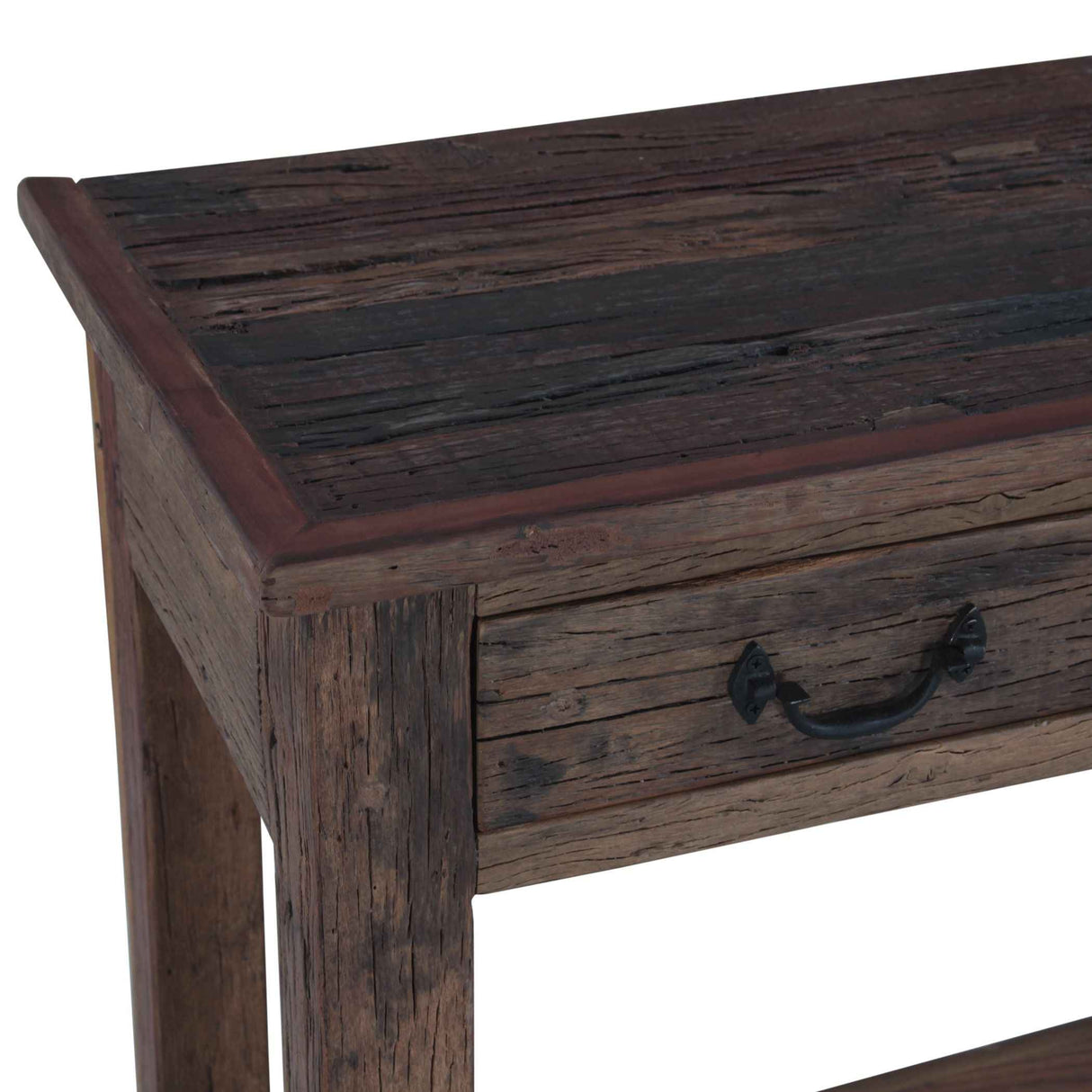 Hacienda 50" Console Table with Three Drawers in Reclaimed Wood by Home Trends & Design at Eve Furniture