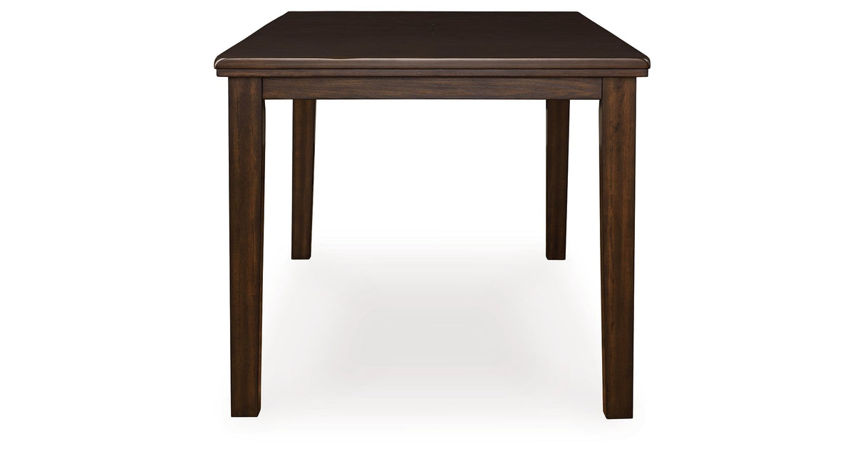 Haddigan Dark Brown Counter Height Dining Extension Table by ASHLEY FURNITURE at Eve Furniture