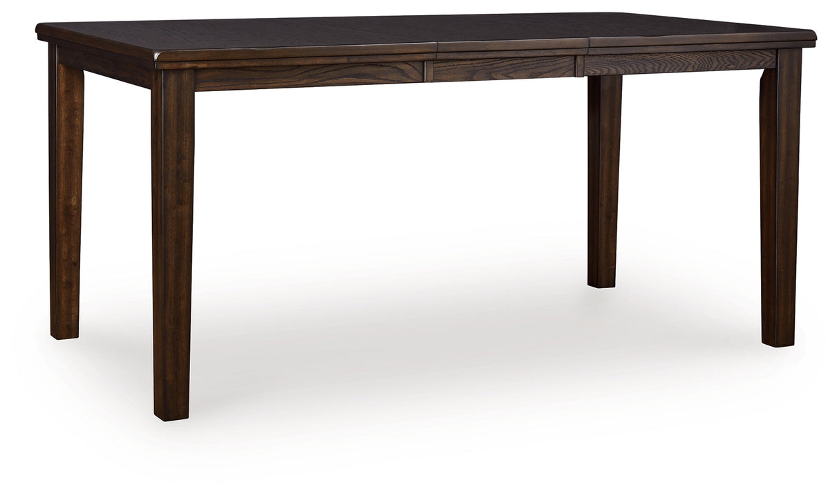 Haddigan Dark Brown Counter Height Dining Extension Table by ASHLEY FURNITURE at Eve Furniture