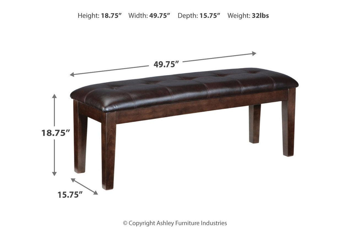 Haddigan Dark Brown Dining Bench by Ashley at Eve Furniture