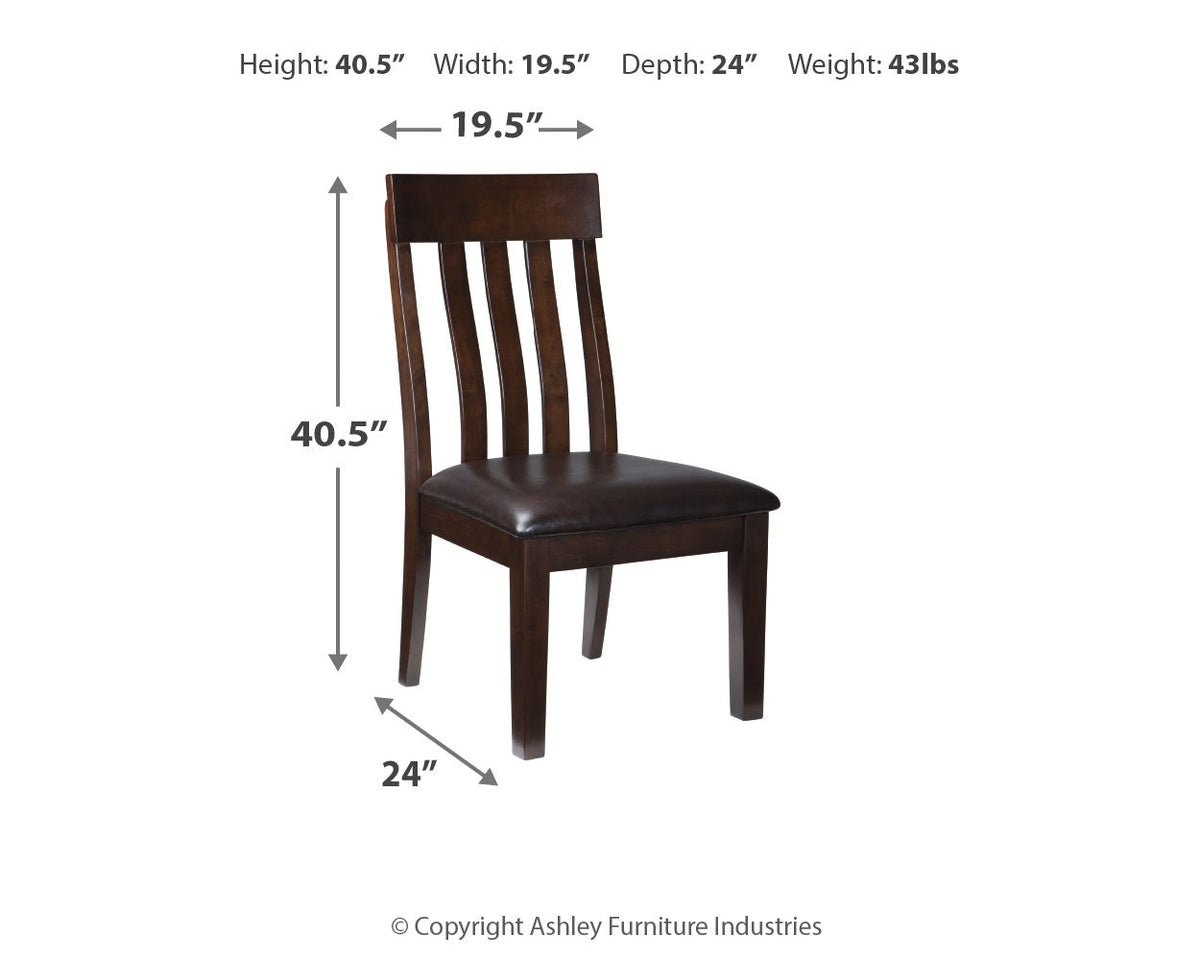 Haddigan Dining Table and 8 Chairs in Dark Brown by Ashley at Eve Furniture