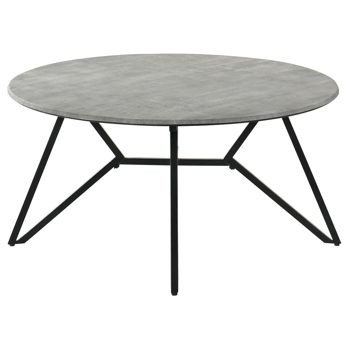 Hadi Cement 2-Piece Round Coffee and End Table Set by Coaster at Eve Furniture