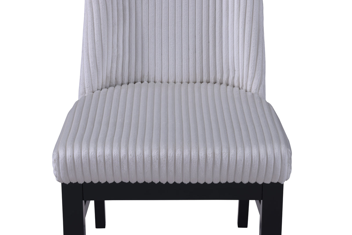 Hadley Black and Light Gray Dining Side Chair, Set of 2 by Crown Mark at Eve Furniture