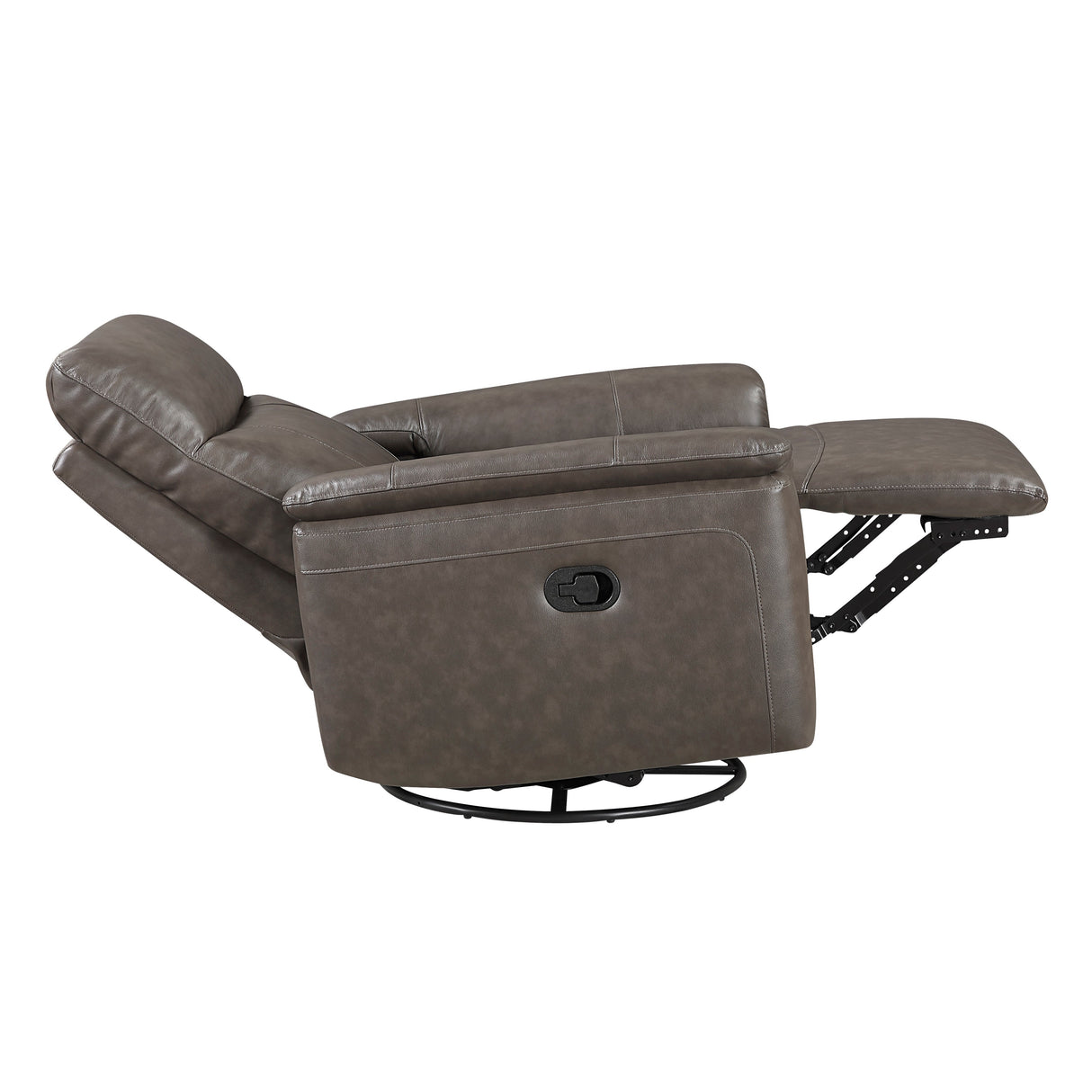 Hadley Dark Brown Swivel Glider Reclining Chair