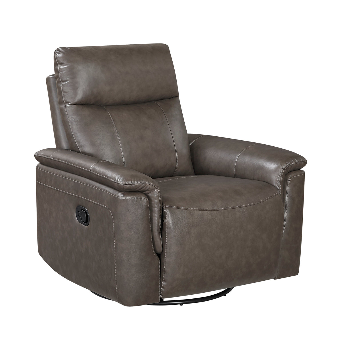 Hadley Dark Brown Swivel Glider Reclining Chair