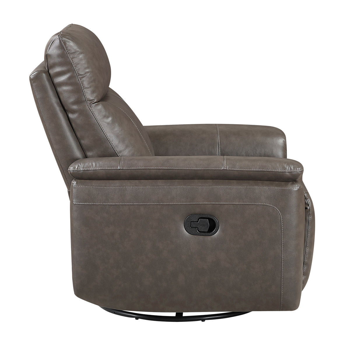 Hadley Dark Brown Swivel Glider Reclining Chair