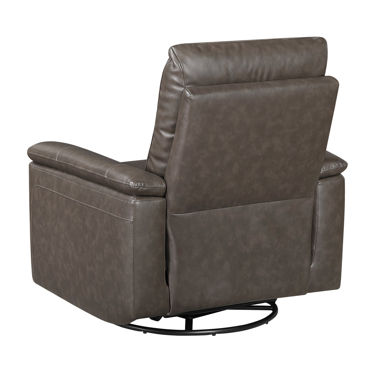 Hadley Dark Brown Swivel Glider Reclining Chair