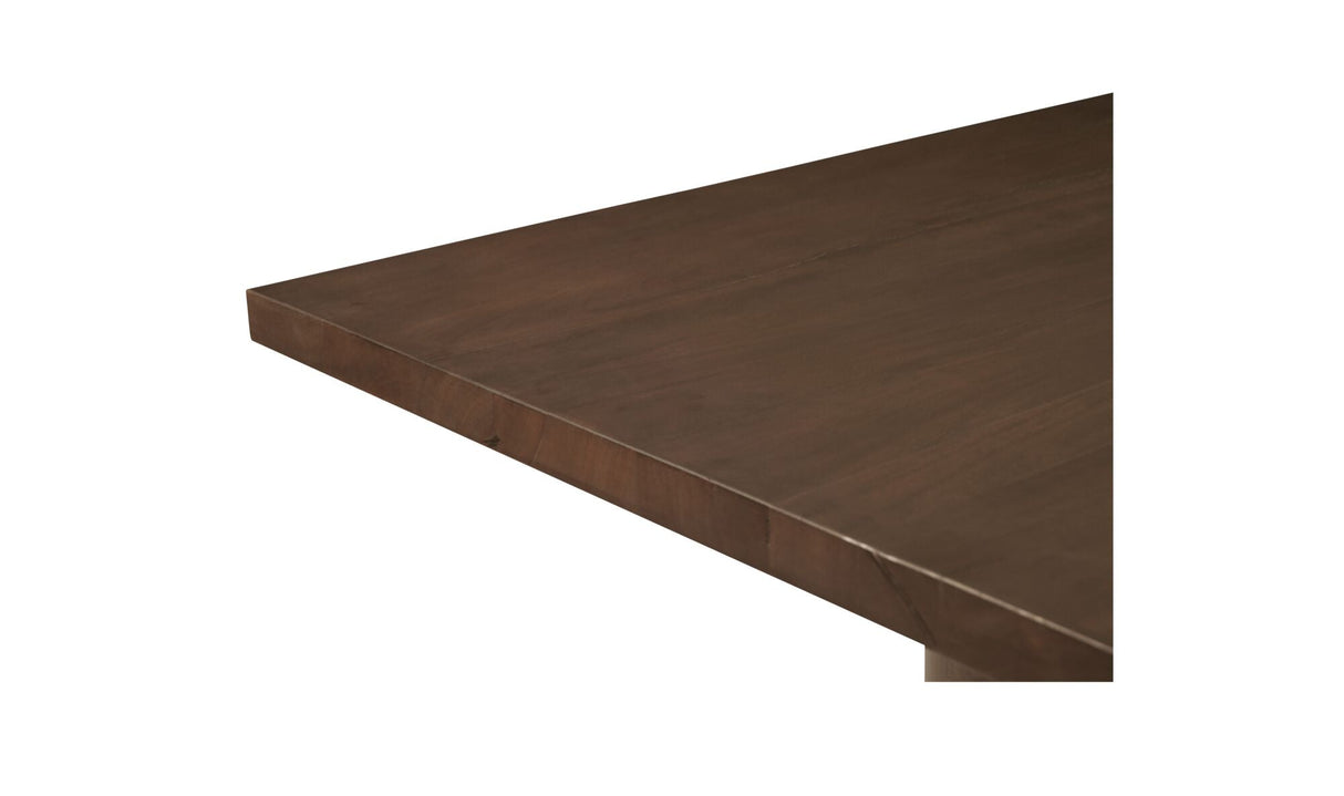 Hadley Dining Table Small Warm Brown by Moe's Home at Eve Furniture