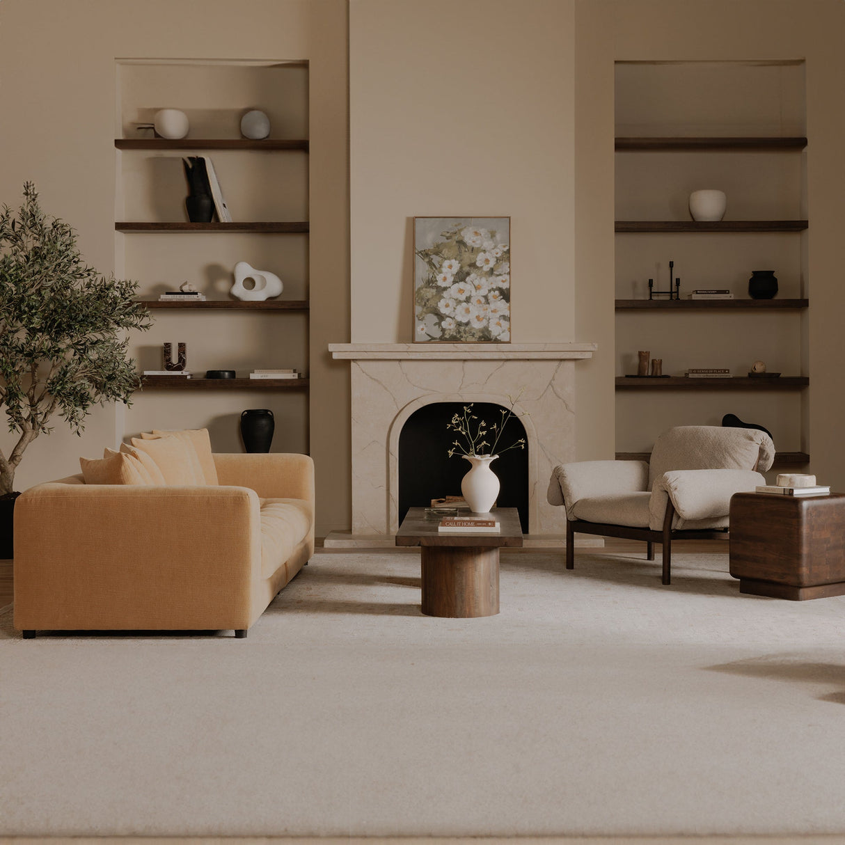 Hadley Warm Brown Coffee Table by Moe's Home at Eve Furniture
