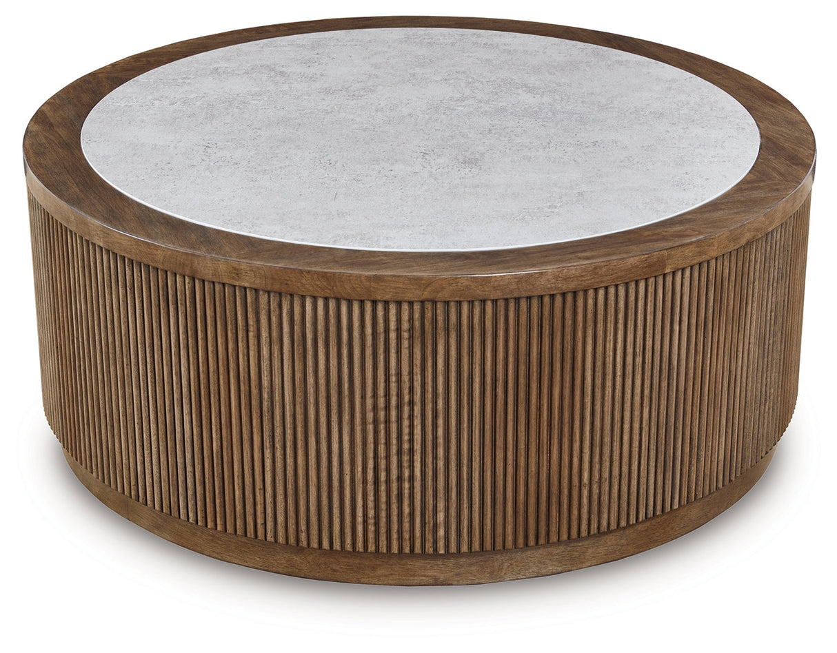 Hadonna Brown Coffee Table by Ashley at Eve Furniture