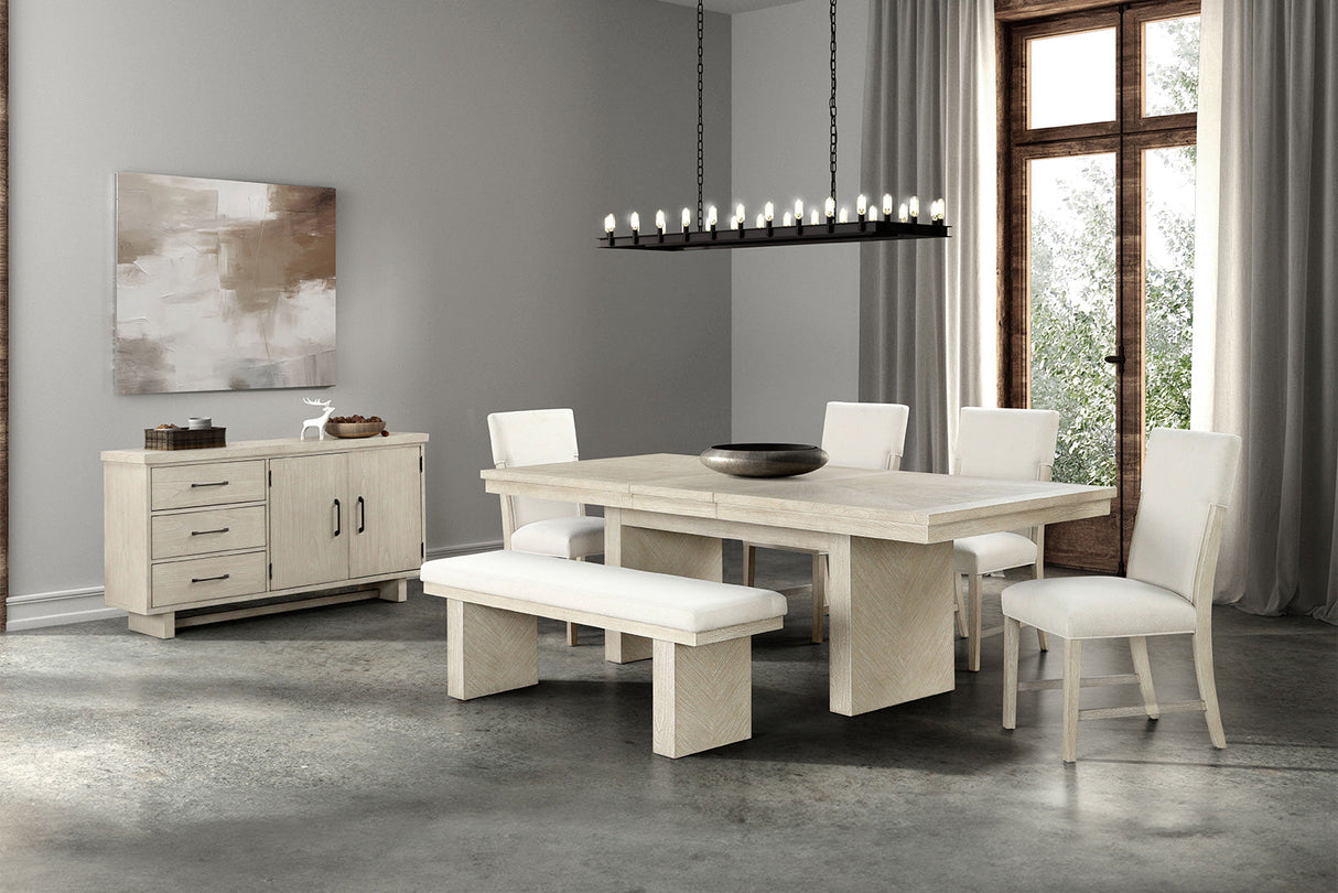 Hagerman Natural Dining Table Only by Furniture of America at Eve Furniture