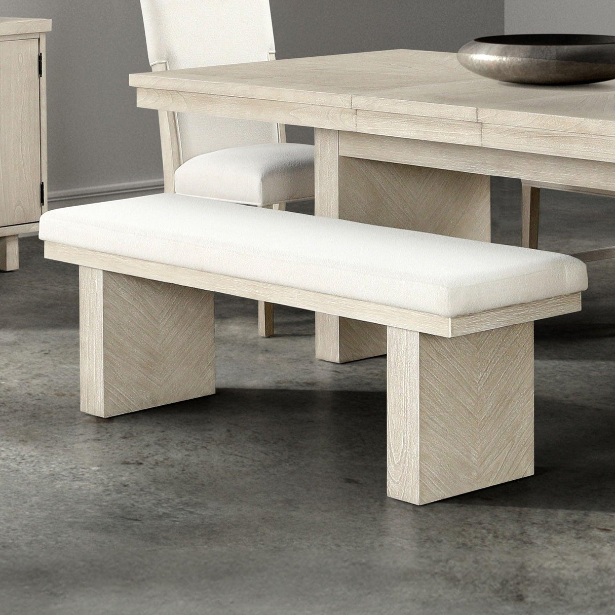 Hagerman Natural Dining Bench by Furniture of America at Eve Furniture