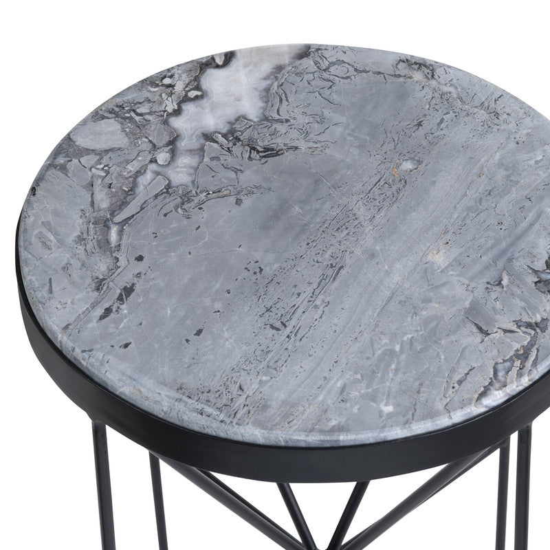Haiden Gray/Black Accent Table by Crestview at Eve Furniture