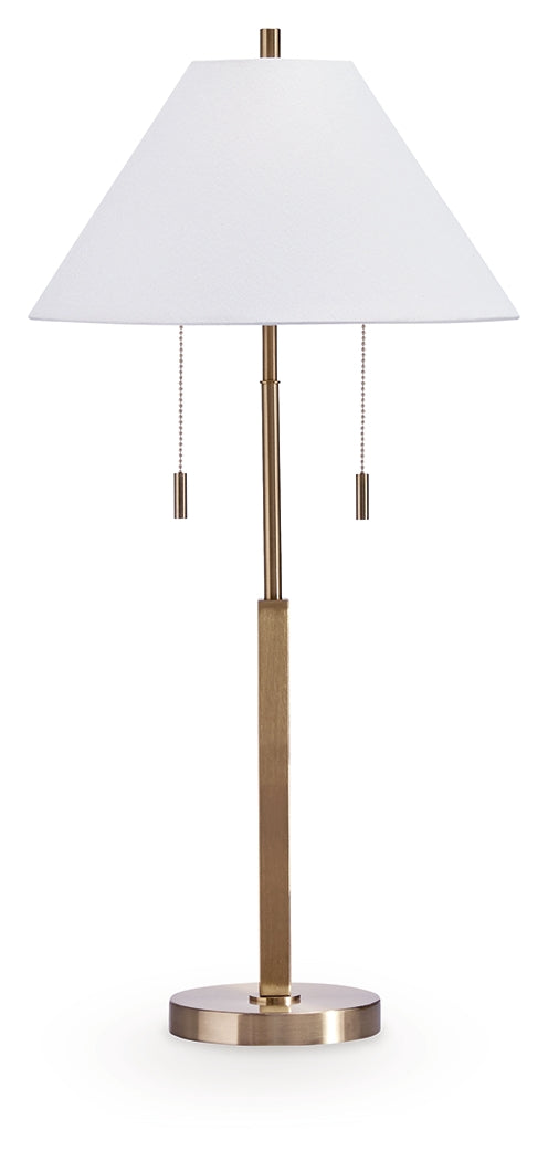 Haigwood Gold Finish Table Lamp by ASHLEY FURNITURE at Eve Furniture