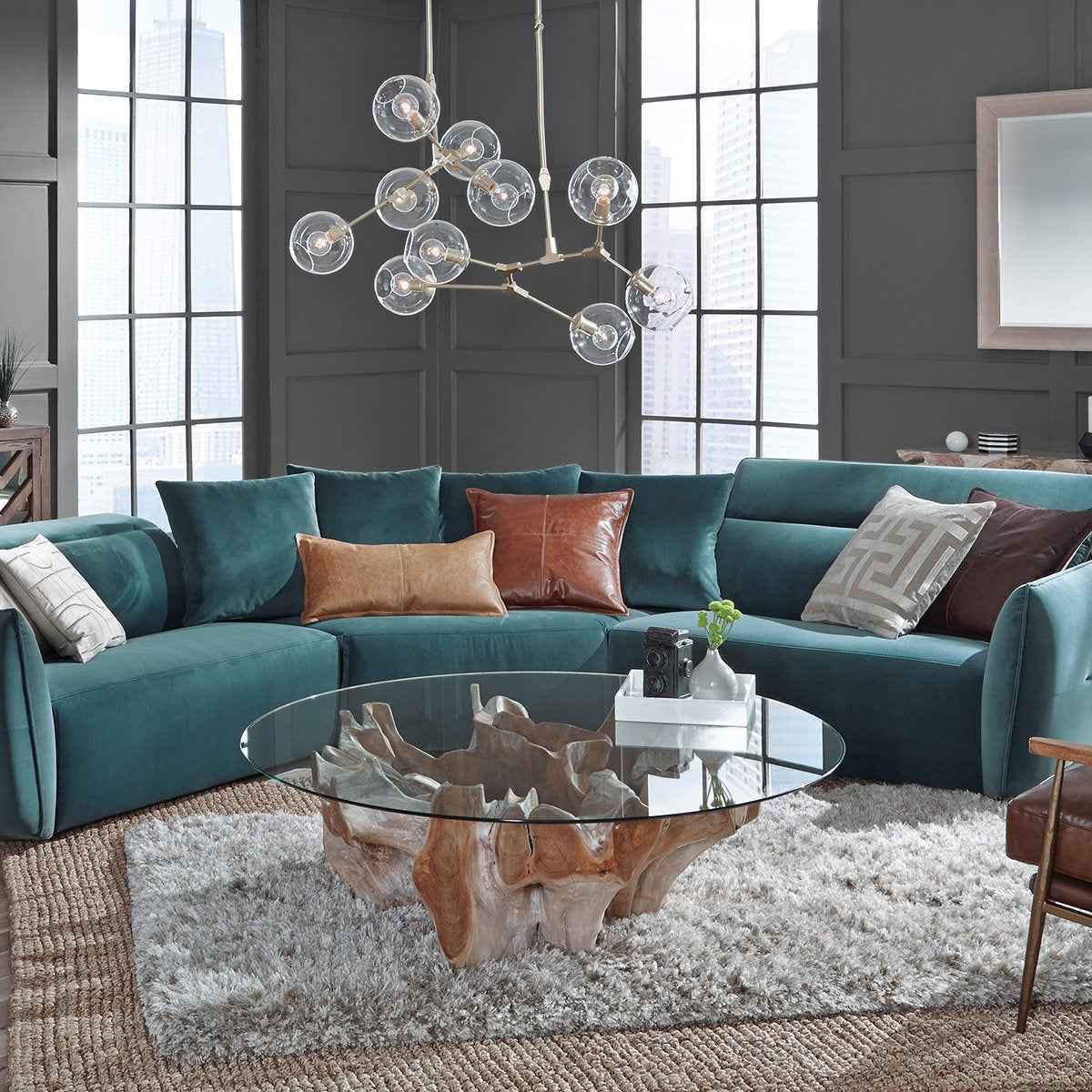 Hailey Coffee Table - Natural White Wash by Classic Home at Eve Furniture