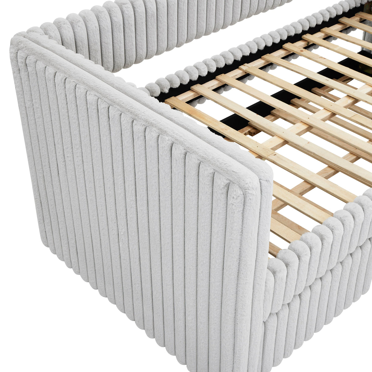 Hailey Light Grey Daybed with Trundle by Crown Mark at Eve Furniture