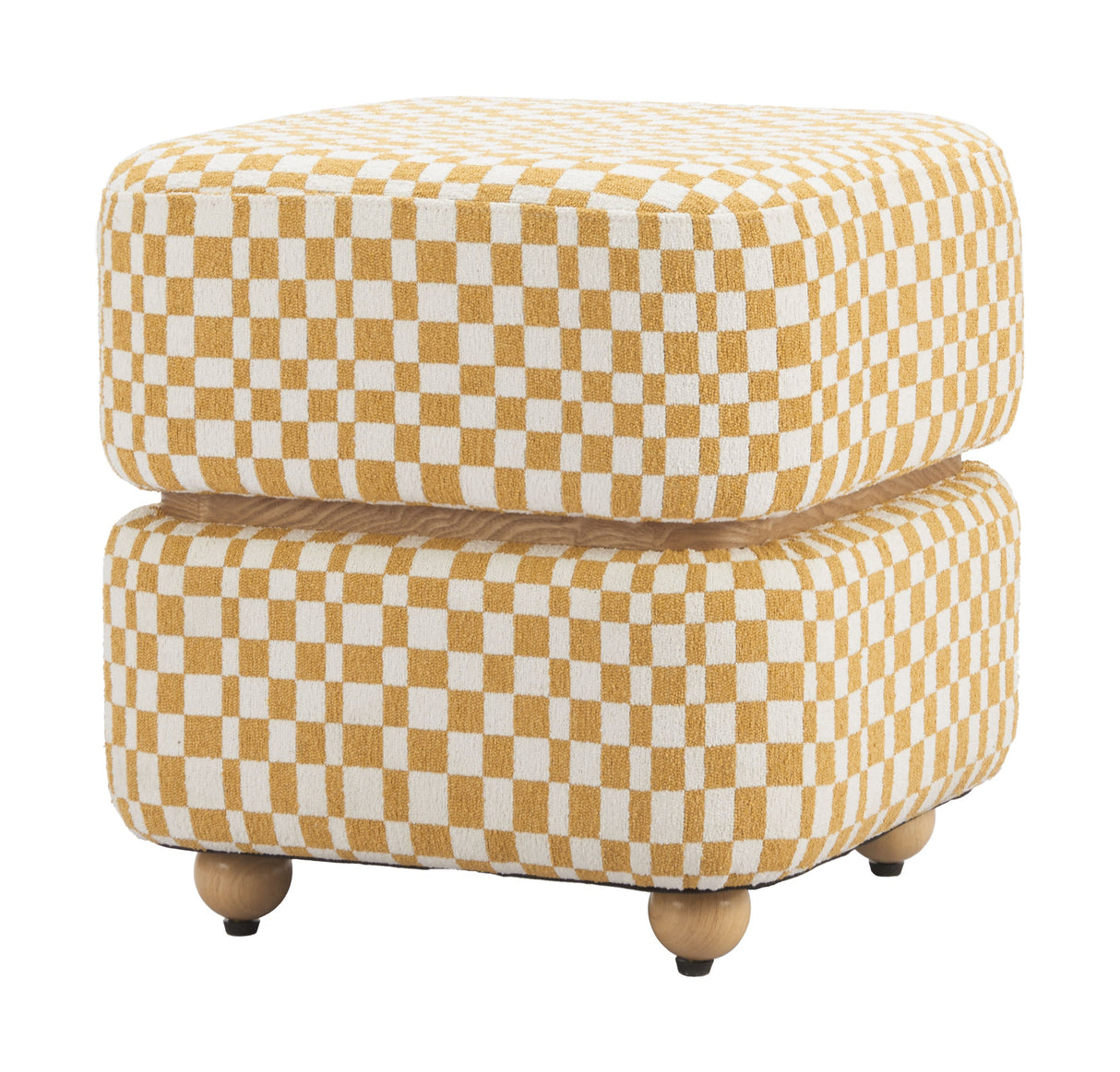 Haki Multicolor Ottoman by Zuomod at Eve Furniture
