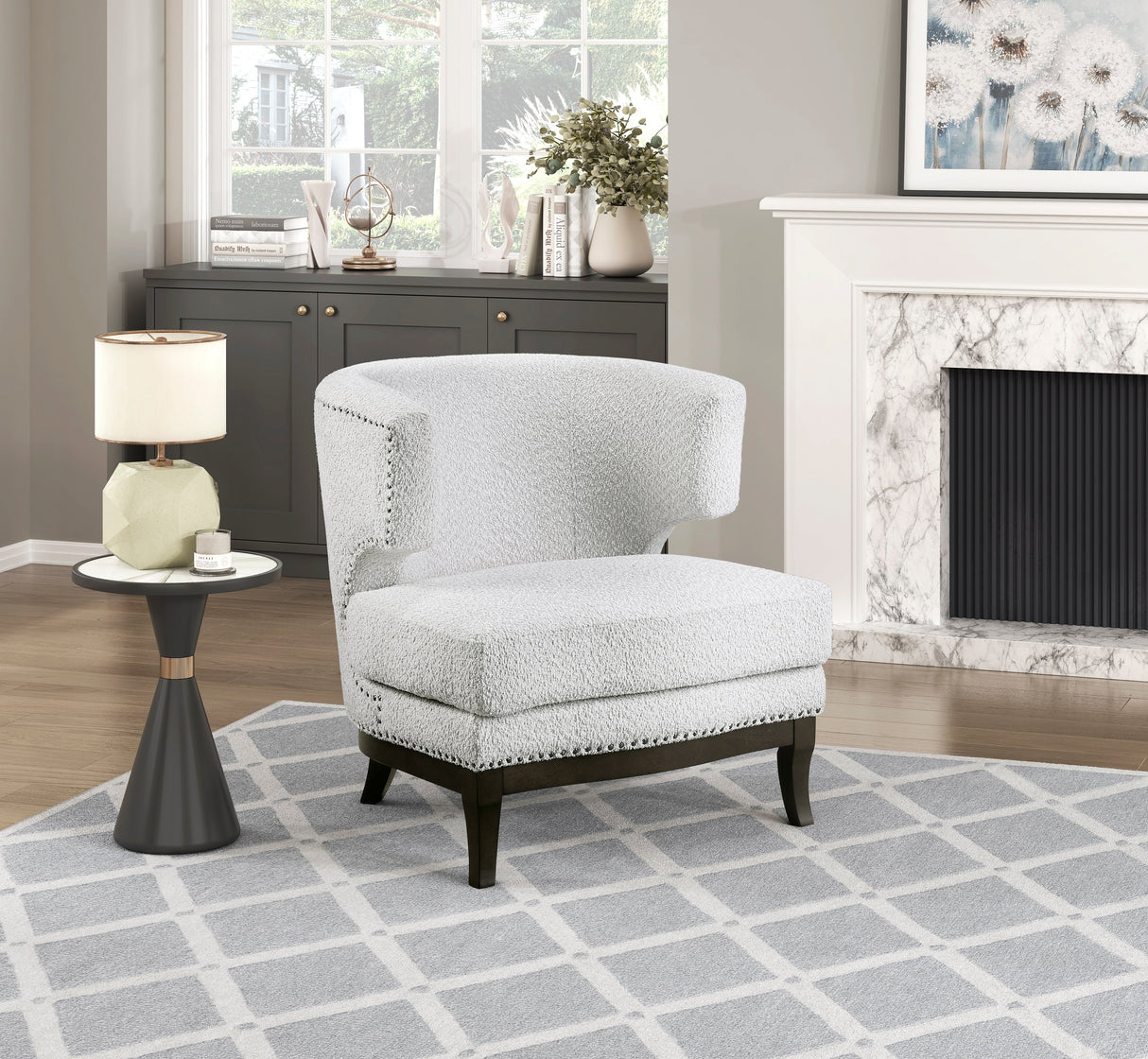Halden Gray Accent Chair by Homelegance at Eve Furniture