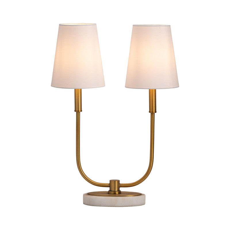Hale Double Light Gold Table Lamp by Crestview at Eve Furniture
