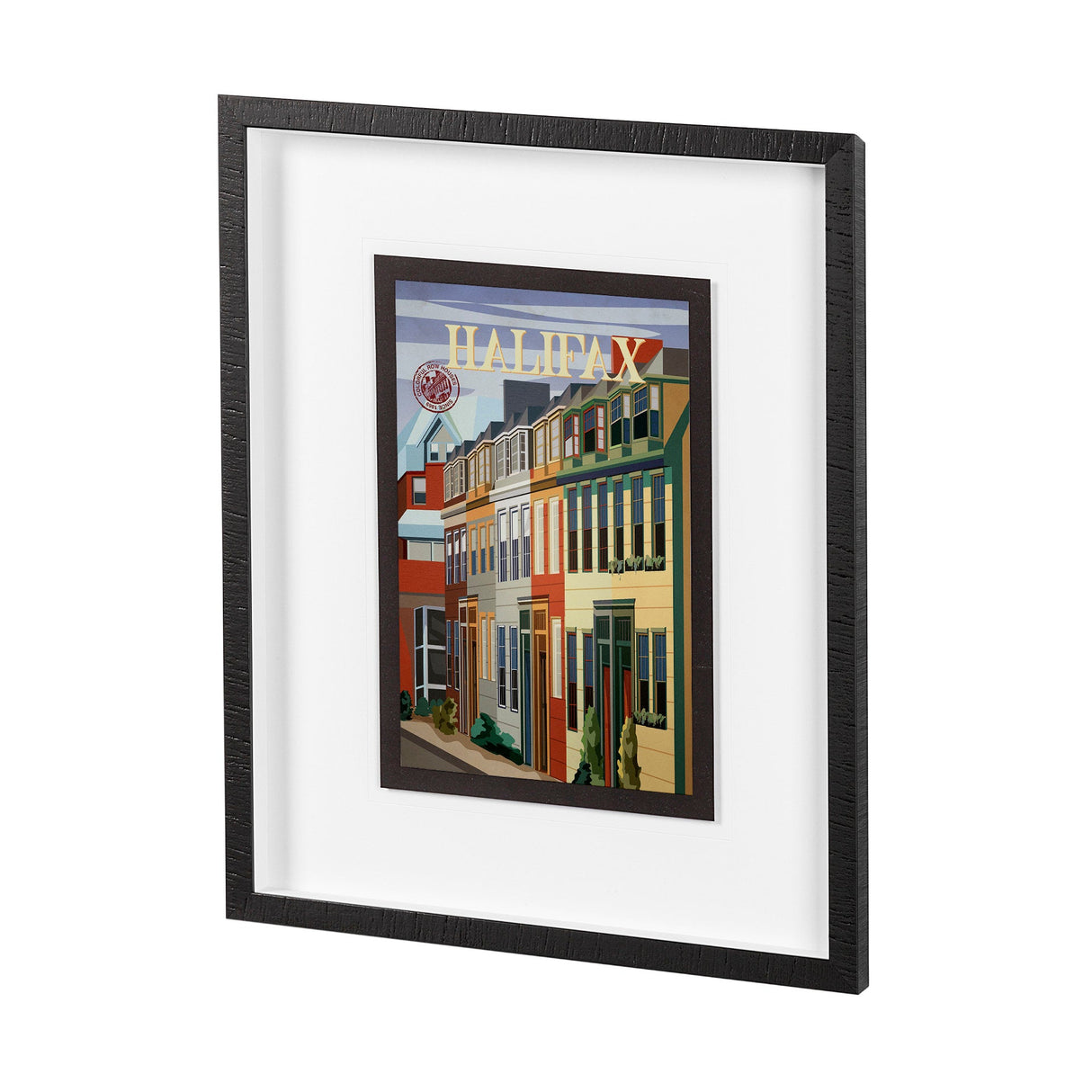 Halifax Go Canada (M) by Mercana Studio a Framed Art Print Matted under Glass by Mercana at Eve Furniture