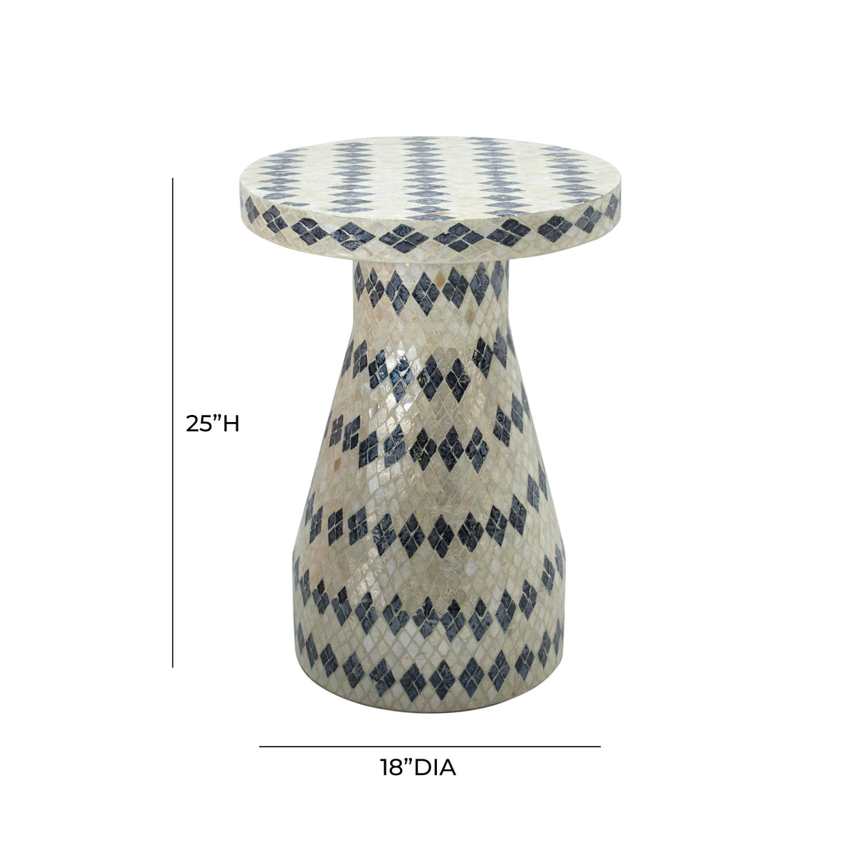 Halio Shell Side Table by TOV Furniture at Eve Furniture