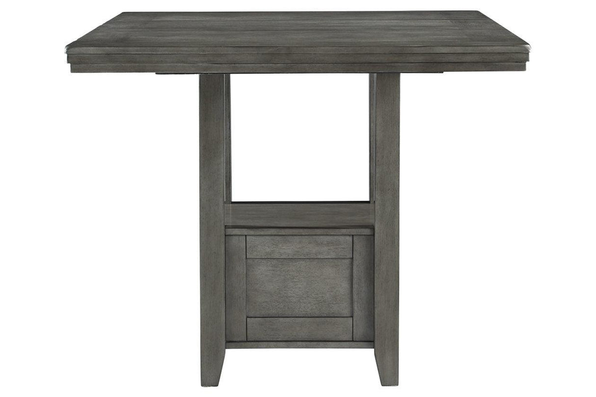 Hallanden Gray Counter Height Dining Extension Table by Ashley at Eve Furniture
