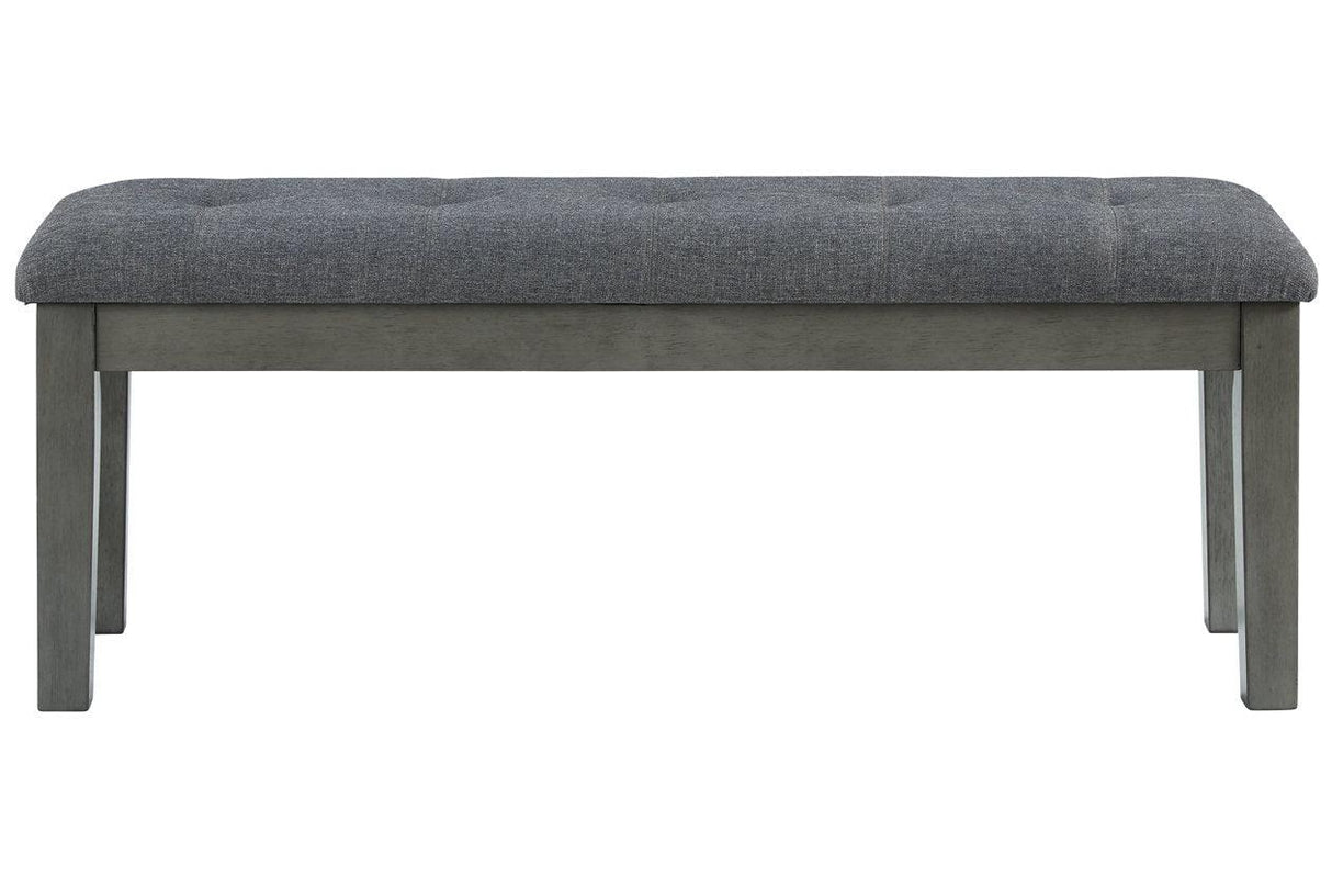 Hallanden Two-tone Gray 50" Dining Bench by Ashley at Eve Furniture