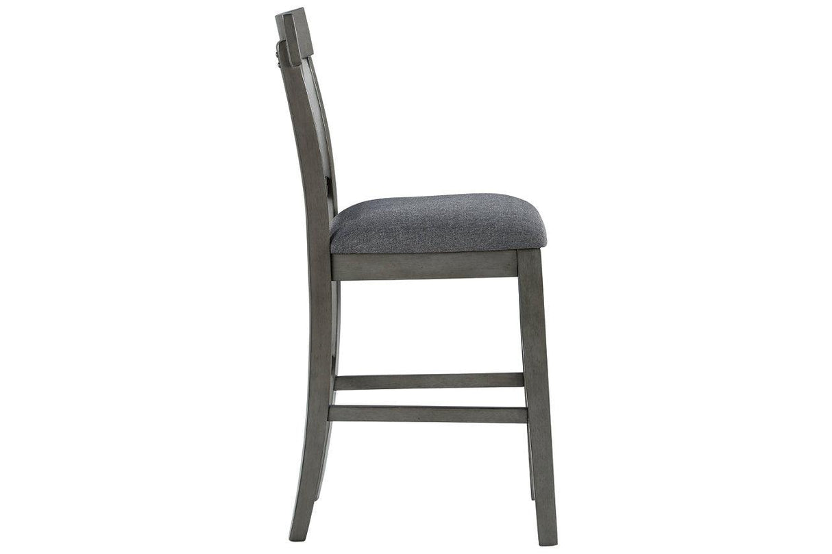 Hallanden Two-tone Gray Counter Height Chair, Set of 2 by Ashley at Eve Furniture