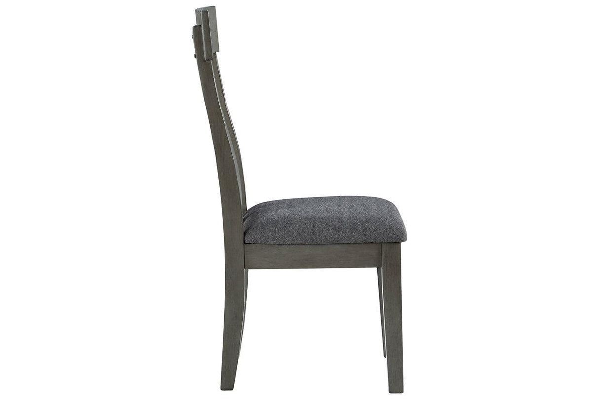 Hallanden Two-tone Gray Dining Chair, Set of 2 by Ashley at Eve Furniture