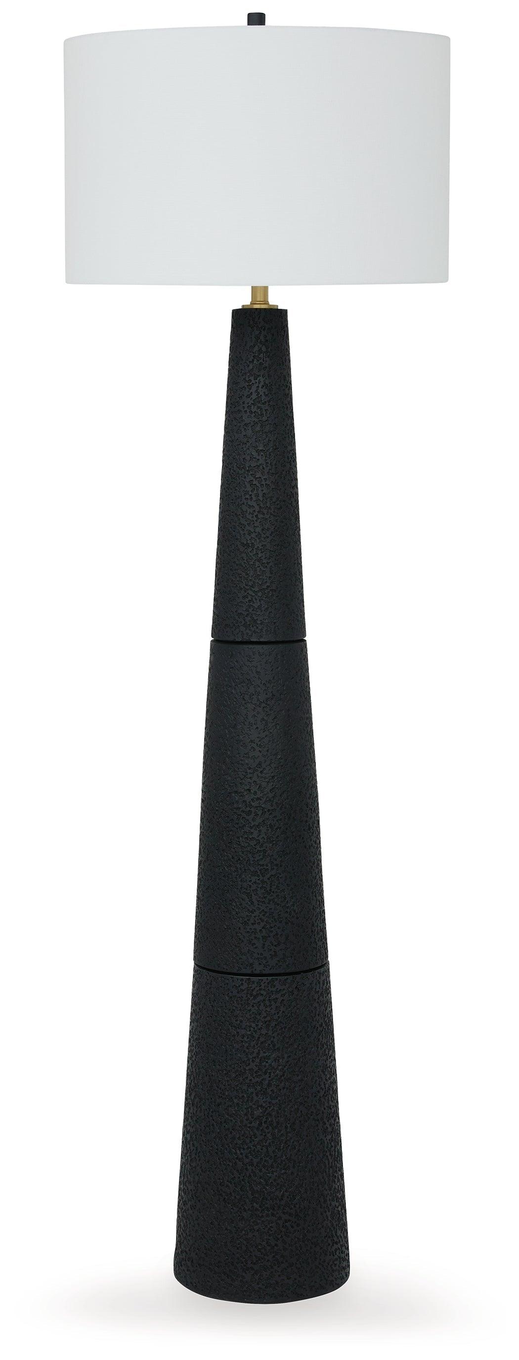 Hallburg Black Floor Lamp by Ashley at Eve Furniture