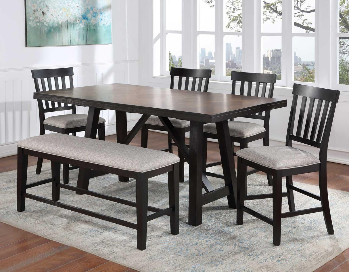 Halle Counter Bench by Steve Silver at Eve Furniture