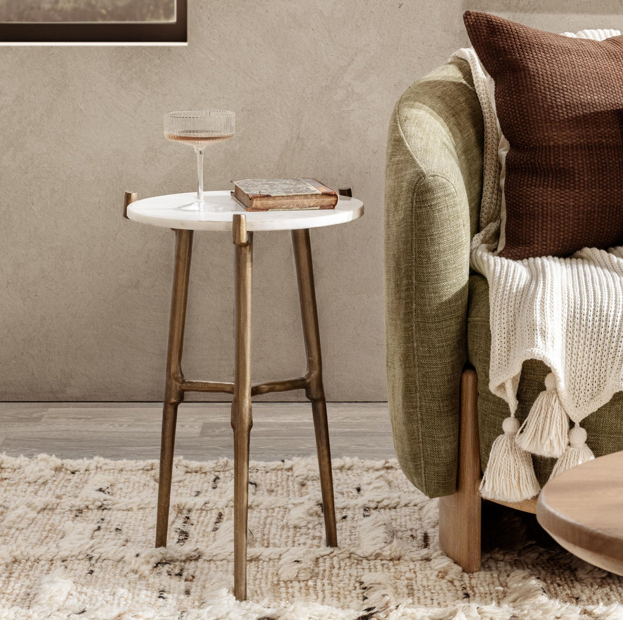 Halley Accent Table - White by Classic Home at Eve Furniture