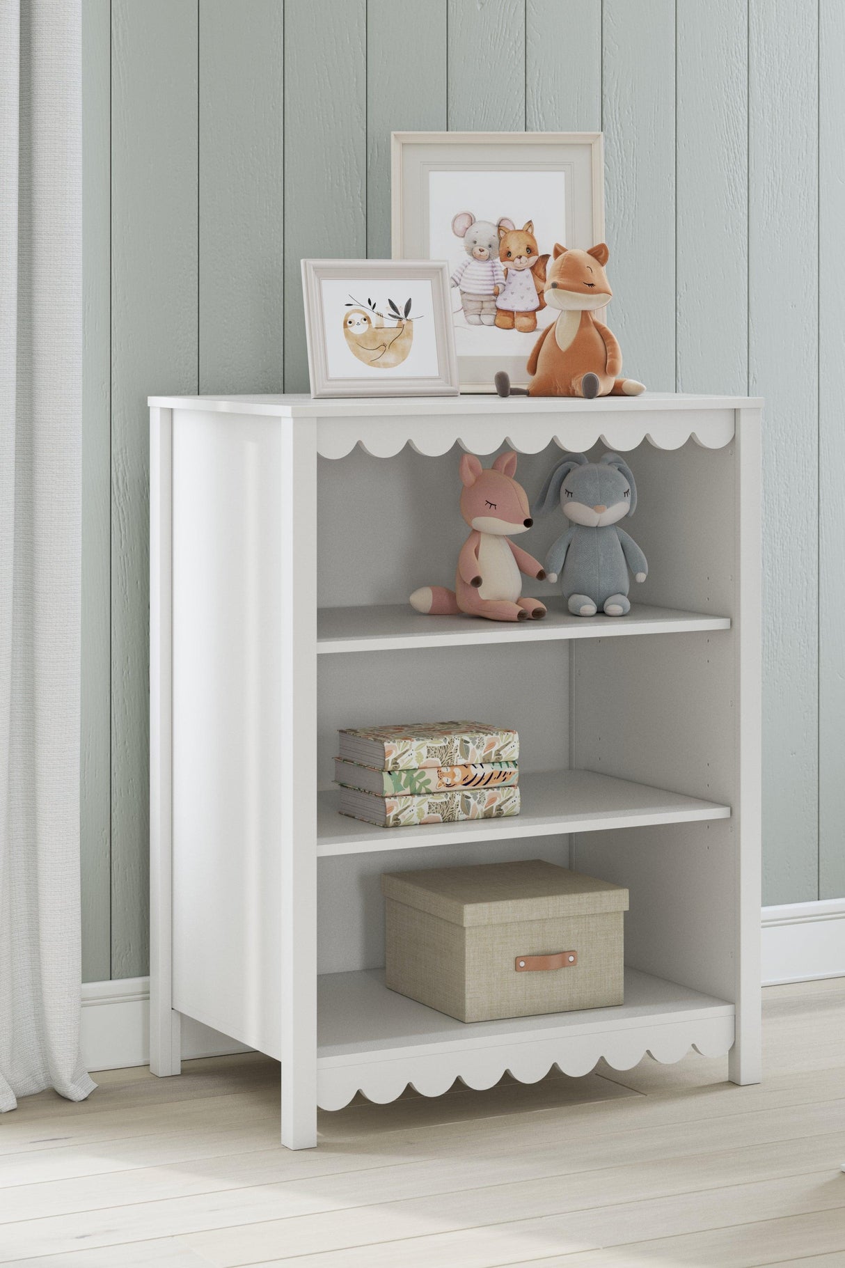 Hallityn White Bookcase by Ashley at Eve Furniture